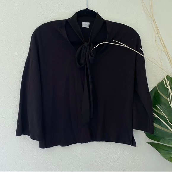 ZARA Cropped Top w/ Neck Tie - Picture 1 of 12